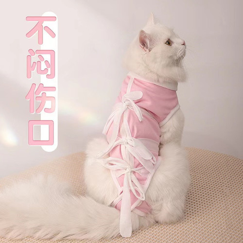 Cat sterilization clothing female cat surgical clothing anti-hair loss weaning male cat anti-licking postoperative pet cat protective clothing