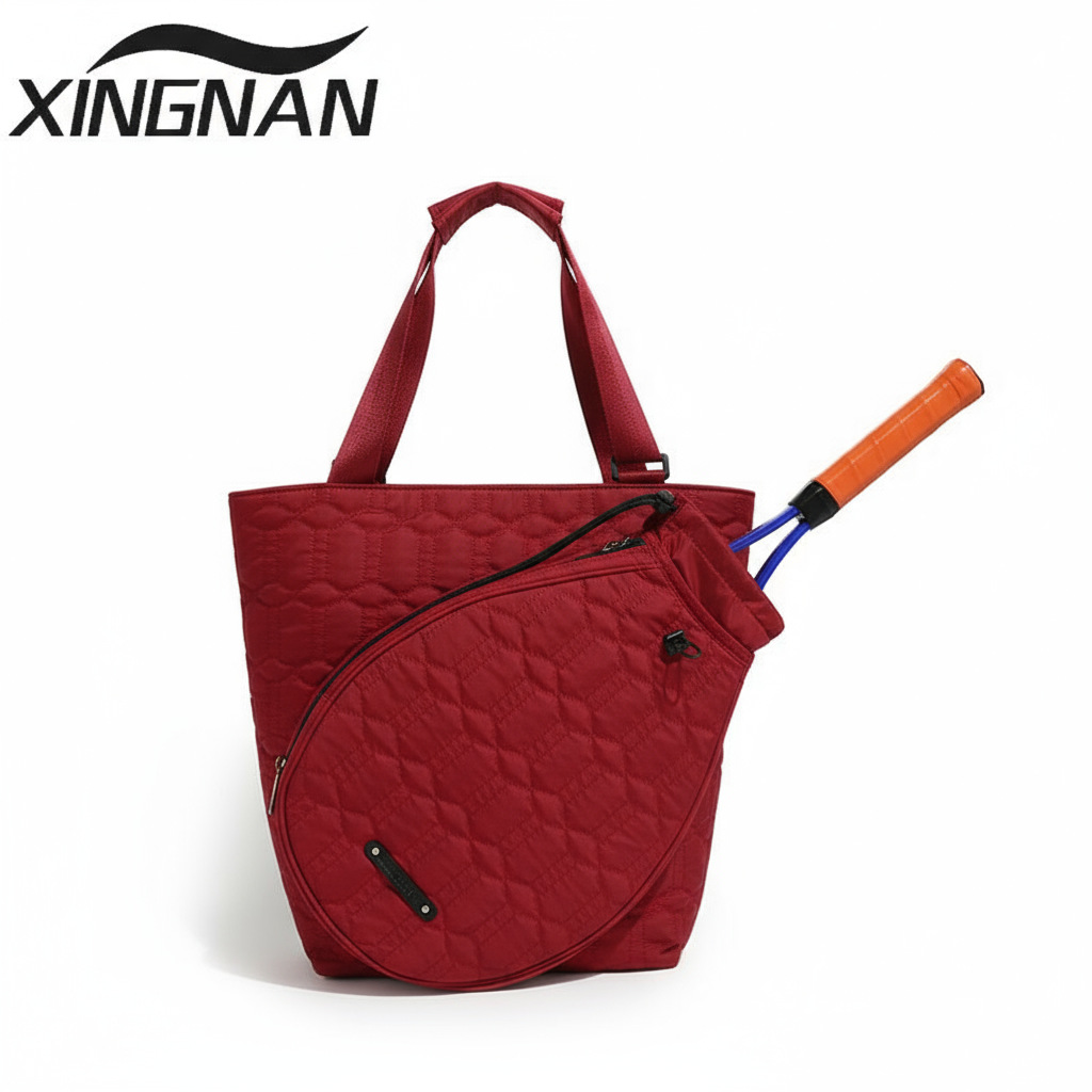 Bolsa de tenis portátil de hombro de gran capacidad bolsa de pelota de pico venta caliente transfronteriza de alto valor de ropa de mujer independiente bolsa de bádminton