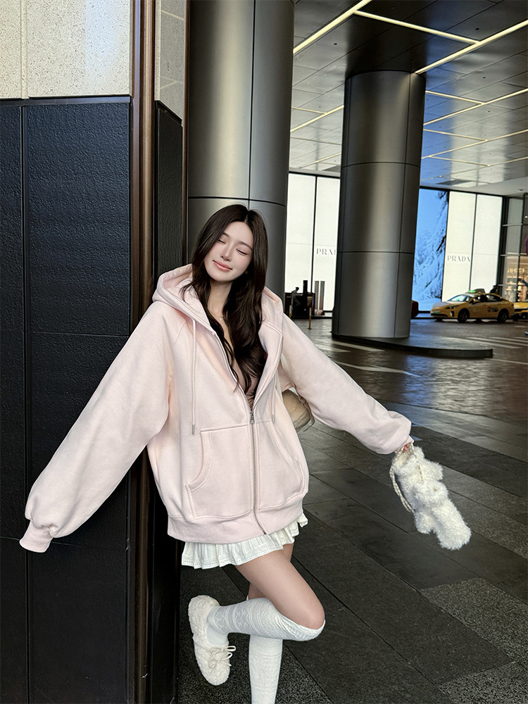 鴻のシャツの重ポンドの衛衣の女性の高級感の欧版の衛衣のカーディガン