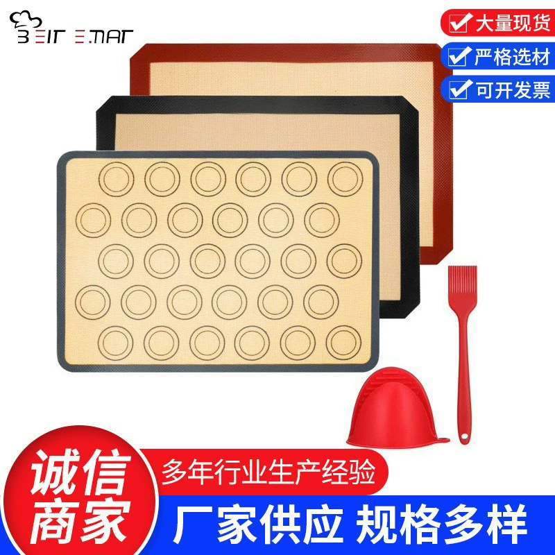 Спотовые силиконовые коврики для выпечки для выпечки из стекловолокна