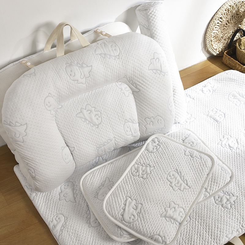 Cross-Border Small Dinosaur Baby Cold-Sensing Children's Cooling Mat Cooling Pillow Breathable Mesh Nap Mattress Summer Soft Mat Nap Mat