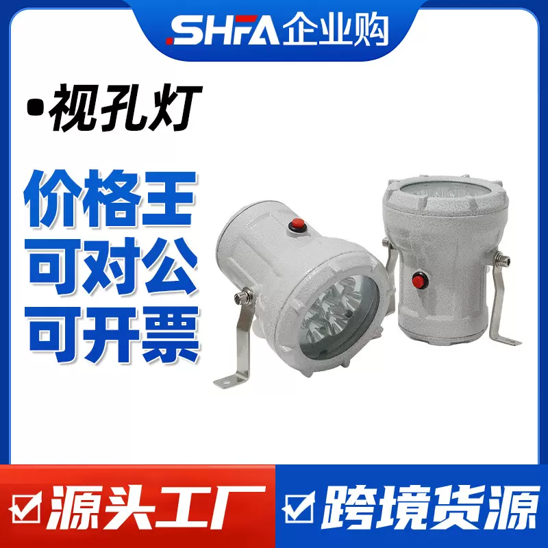 LED防爆视孔灯12/24/36V视镜灯化学BSD反应容器釜照明灯射灯