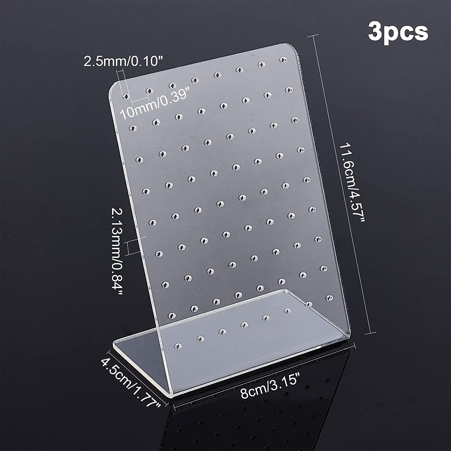 Acrylic jewelry stand, pin-style earring, pendant, earring display board, jewelry storage, necklace display rack