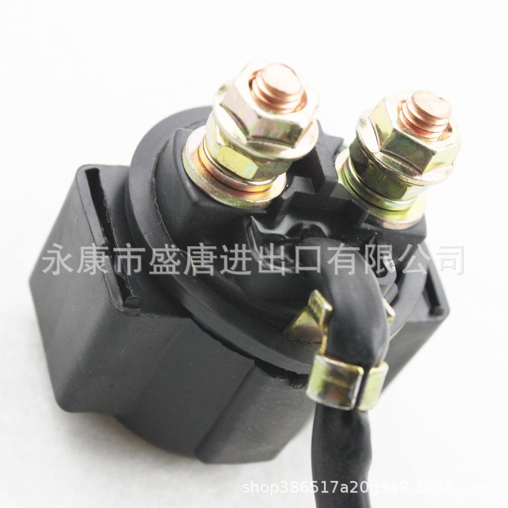 GOOFIT relay starter solenoid valve (without cover) adapted to motorcycle ATV scooter snowmobile