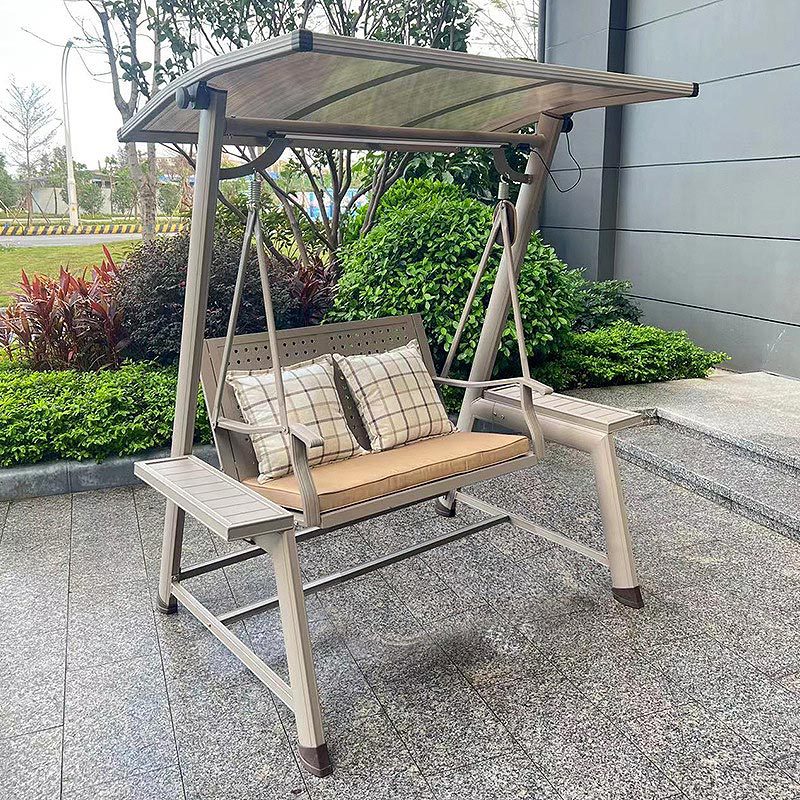 Silla colgante para exteriores, silla colgante para patio, silla colgante tipo cesta para balcón, silla colgante de metal moderna de aleación de aluminio para interiores.