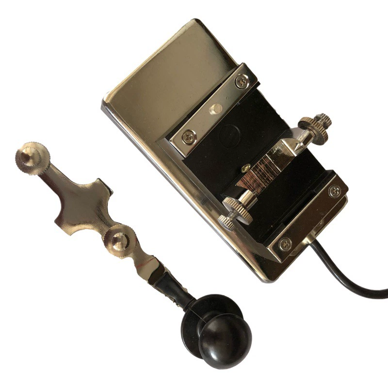 Радиоприемник Морзе К4, сверхмощный, электрический, для коротковолновой связи, тренировочный, для радиолюбителей, серебристый