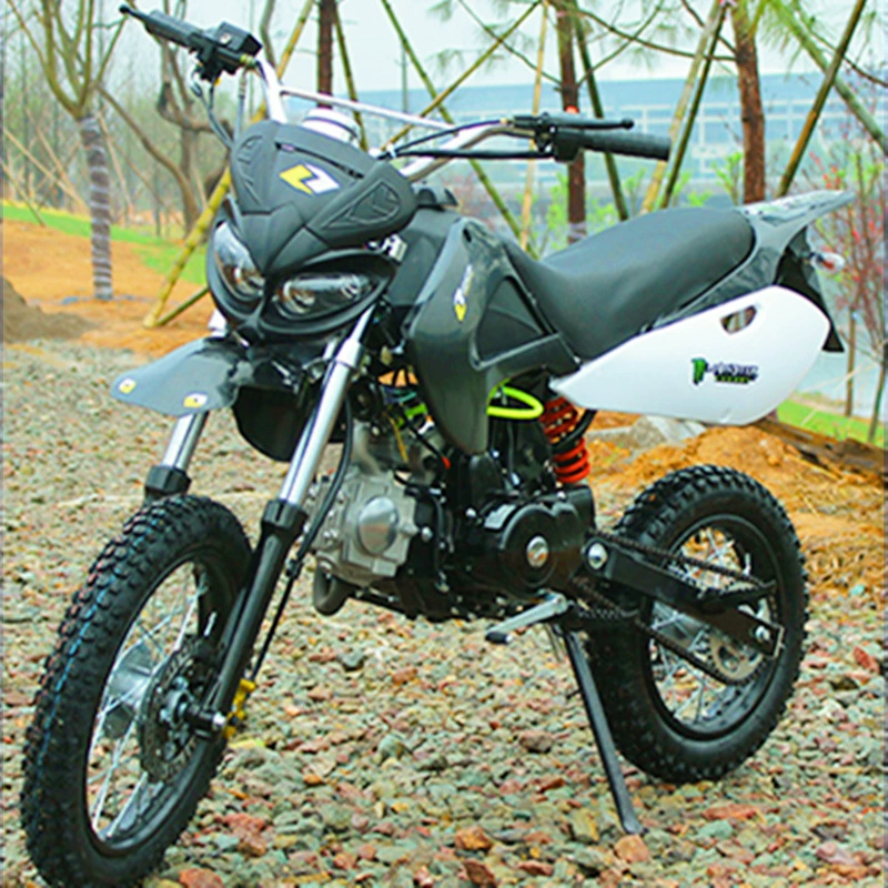 125cc внедорожный мотоцикл, большой передний облик, призрак переда, взрослая конкуренция, двухколесный внедорожный трековый мотоцикл