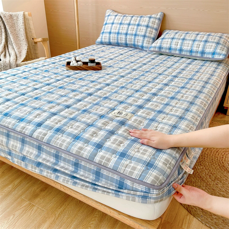 Осень и зима утолщенная шлифовальная хлопчатобумажная кровать все включено матрац защитный чехол для студенческого общежития