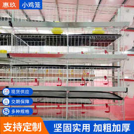 小鸡笼子四层H型养殖笼具镀锌雏鸡笼育雏农牧鸡笼立式育雏鸡笼