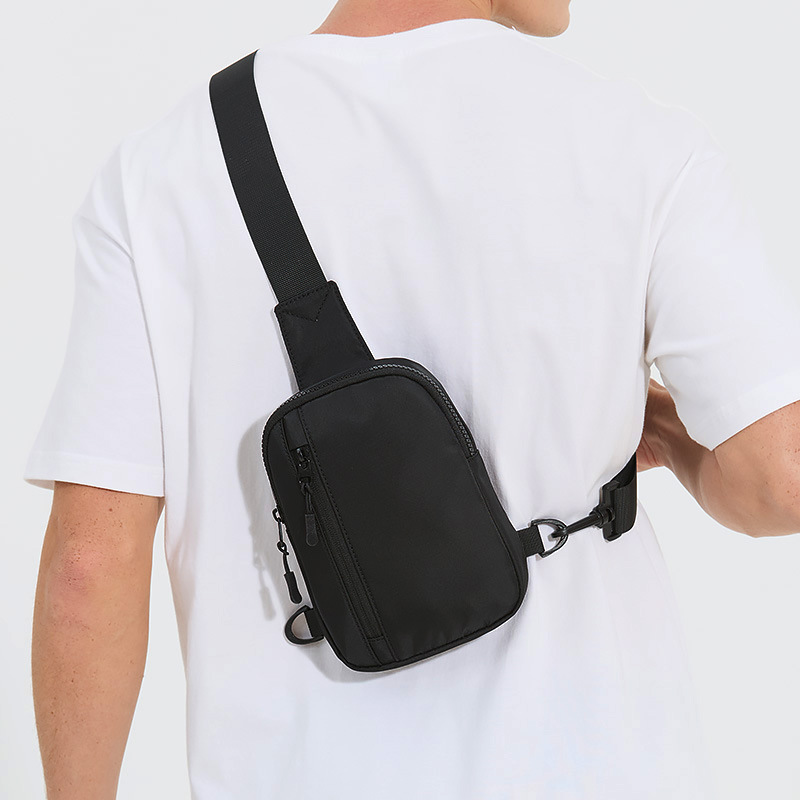 Nueva bolsa de hombro para hombres mini bolso de hombro ligero simple bolso de teléfono móvil bolso de cintura para hombres bolso de pecho deportivo para correr