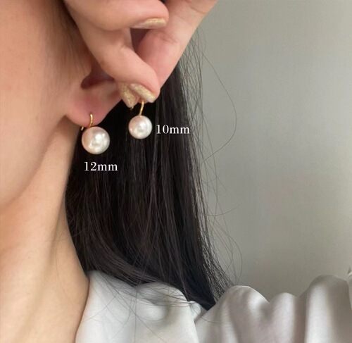 Temperament Shijia Pearl Ear Hook Earrings Women's Light Luxury High-end Earrings 925 Sterling Silver Earrings Niche Pearl Earrings