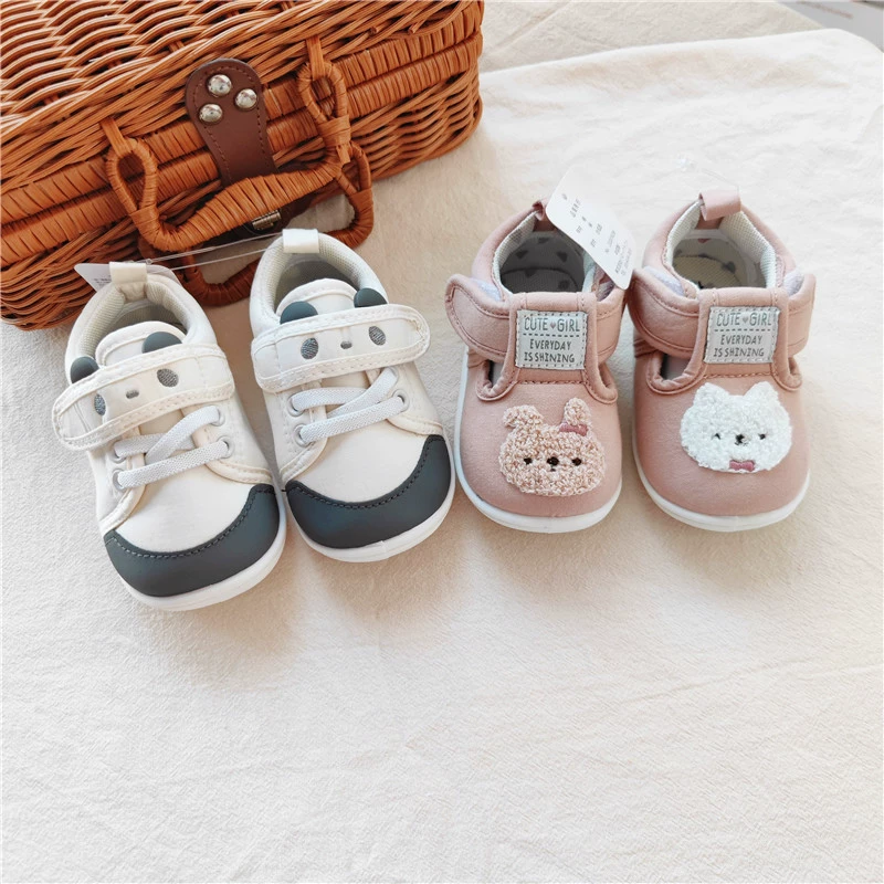 День экспорта Одиночная Осенняя новая обувь для малышей Panda, детская обувь с мягкой подошвой и кроликом, мужская и женская детская обувь