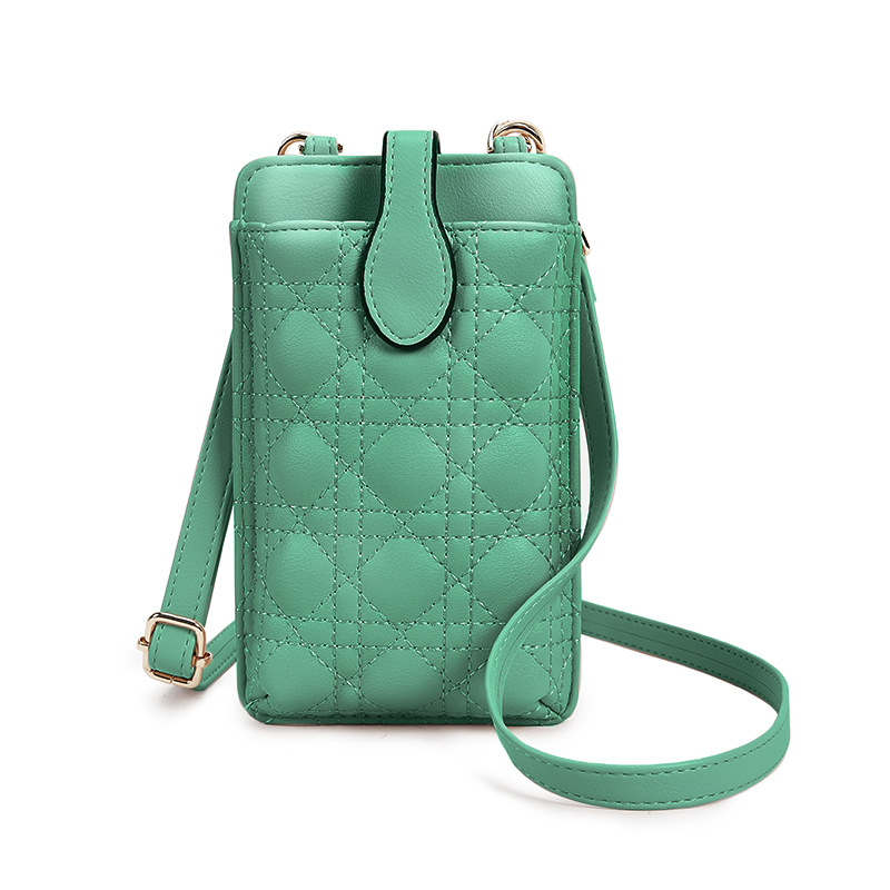 Mini bolso pequeño 2024 verano nuevo universal portátil Japón y Corea del Sur hilo bordado mujer mensajero cuello colgante bolso monedero