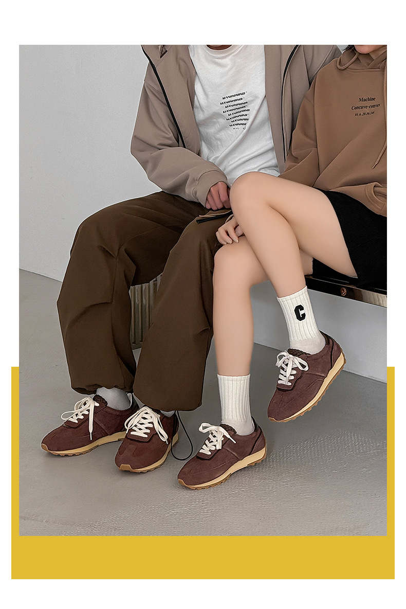 3699 Retro Jogging Shoes For Men And Women Couples Hand Woven Sports Shoes Thick Soled Height Enhancing Pointed Toe German Training Shoes_voghion.com