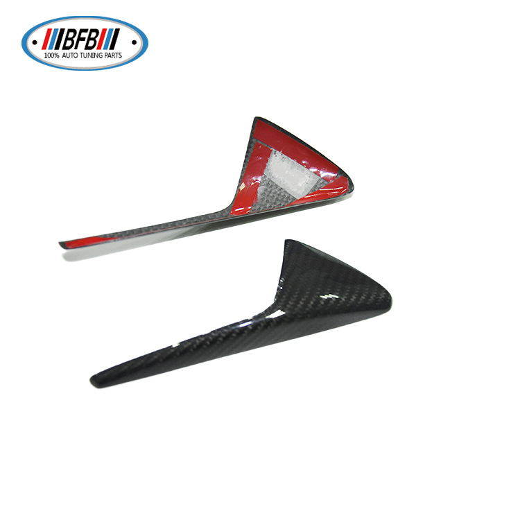 100% Real Carbon Fiber Side Marker Light Cover - For Tesla Model S/X/3 - Turn Signal Light Shell