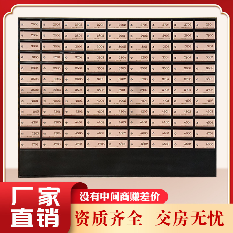 2026春季室外防雨不锈钢信报箱壁挂落地均可使用适配小区公共区域