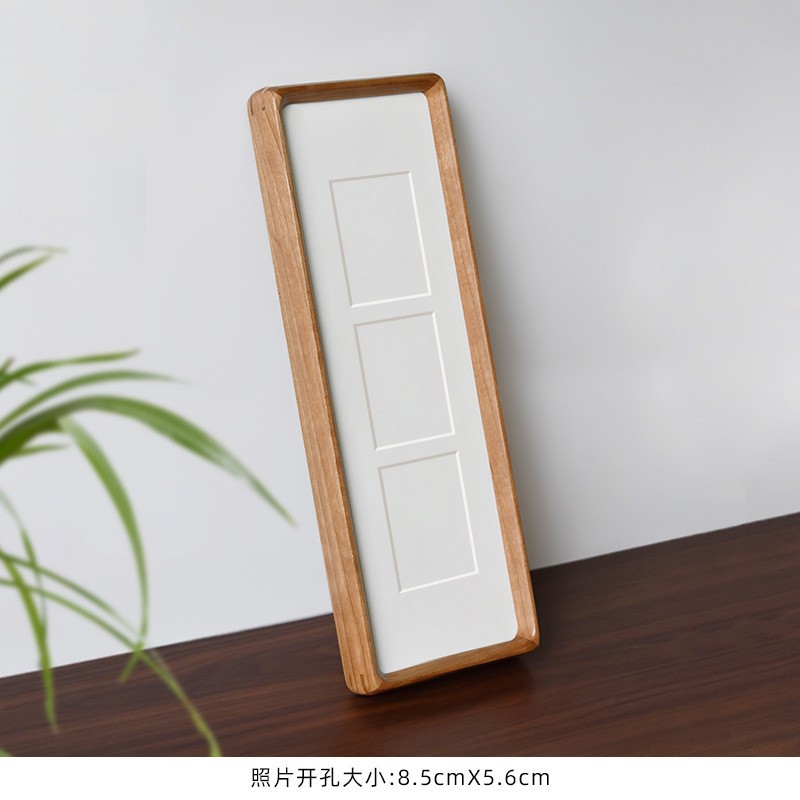 無垢材額縁、ほぞ穴加工、長方形、丸角、斜めエッジ、組み合わせ、ウェディング、カップル、卓上、クリエイティブな額縁、展示台、卸売、結婚式