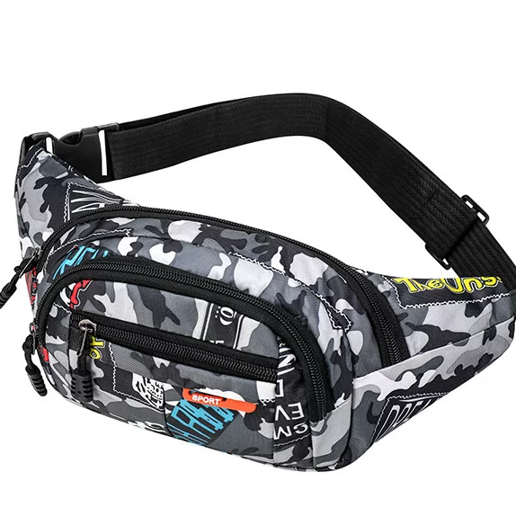 Canvas waist bag men's and women's multi-functional large capacity wear-resistant work site business cashier outdoor cycling bag