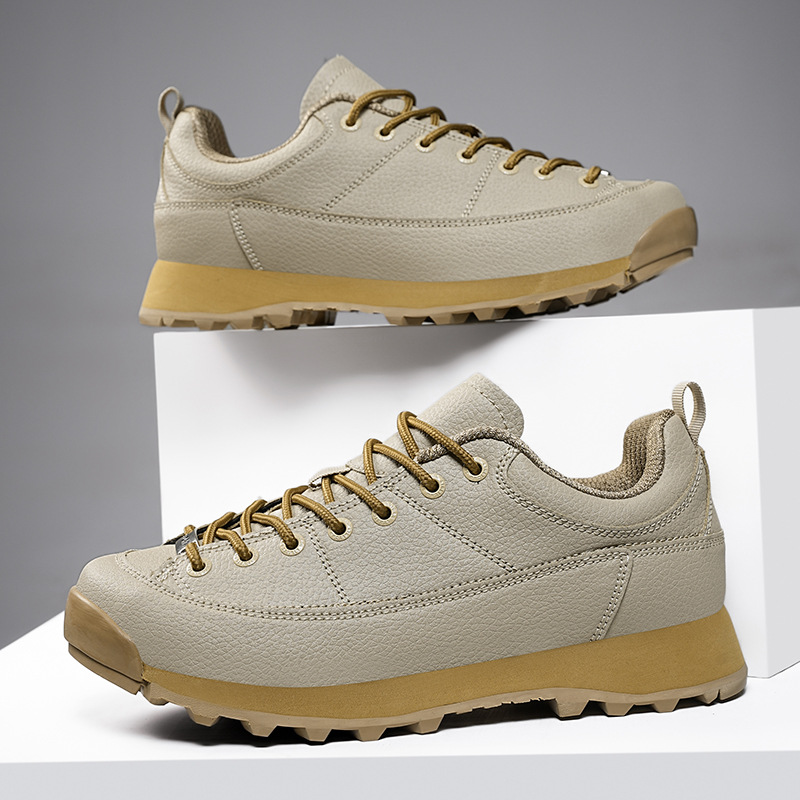 Mónaco zapatos de alta calidad de alta calidad zapatos de senderismo impermeables al aire libre zapatos de montaña cómodos zapatos deportivos de cuero casuales con suela gruesa