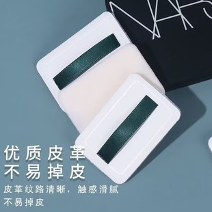 Ribbon-Style Compact Powder Puff Wholesale Ultra-Thin Special Replacement Square Facial Makeup Flocking