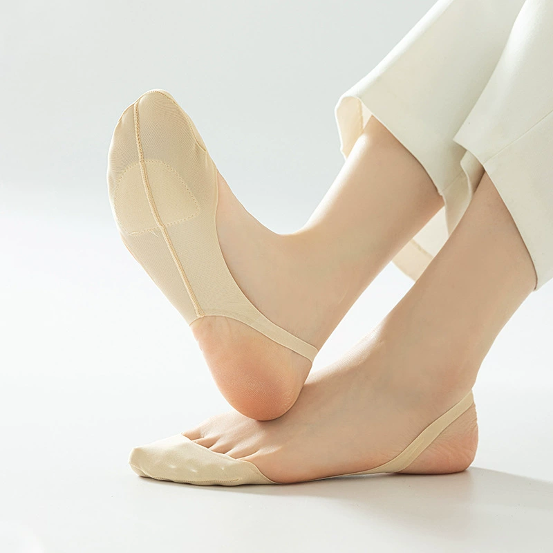 Невидимые летние тонкие носки из sponge silk с эффектом подъема