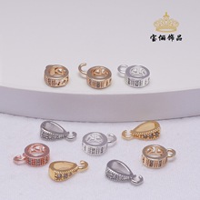 14k����ɫ ΢��ʯ���ӿ� �荈A�ο� �朵�������  �������^