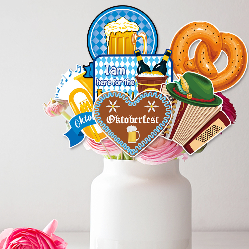 Complemento de jarrón de decoración del Oktoberfest de octubre
