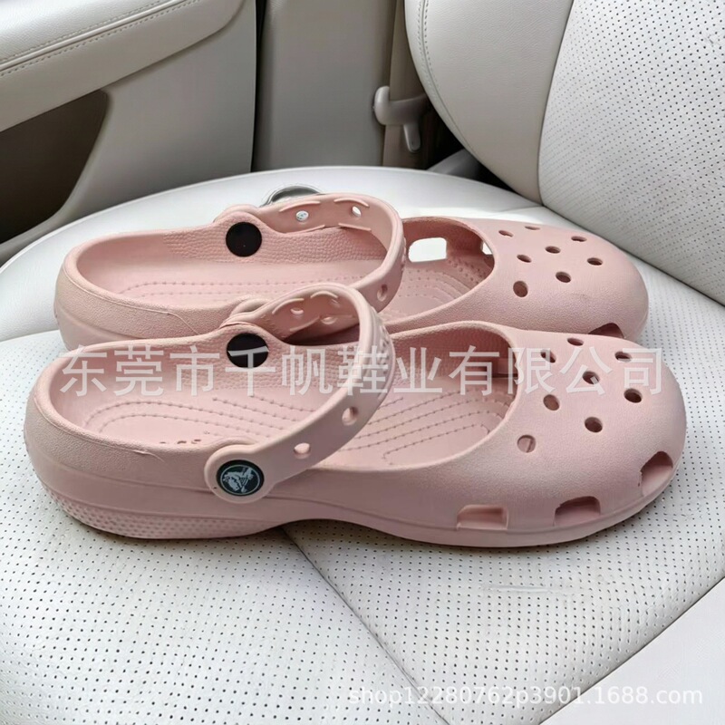 Cross Clogs, Sandals, Women's Ballet Shoes, Lightweight and Breathable for Home Use, Casual Flat-Soled Soft Sole Shoes for Outdoor Wear, Dropshipping