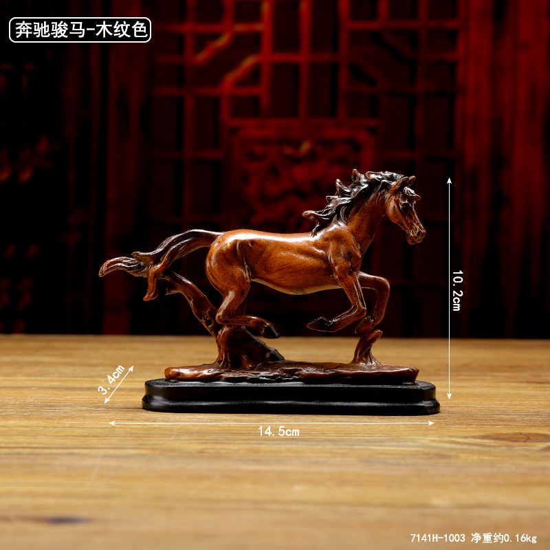 Horse to Success Ornaments Immediate Wealth Resin Crafts Home Living Room Entrance Wine Cabinet Office Decorations