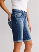N 13830 Stretch Denim Shorts ����ţ���п� ����ѷ�羳ŷ��