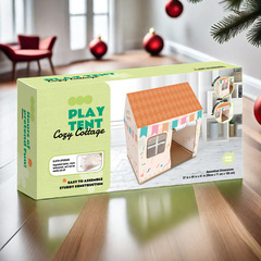 <支持水洗>兒童防水開窗捲簾遊戲帳篷玩具 幼兒園寶寶小房屋玩具