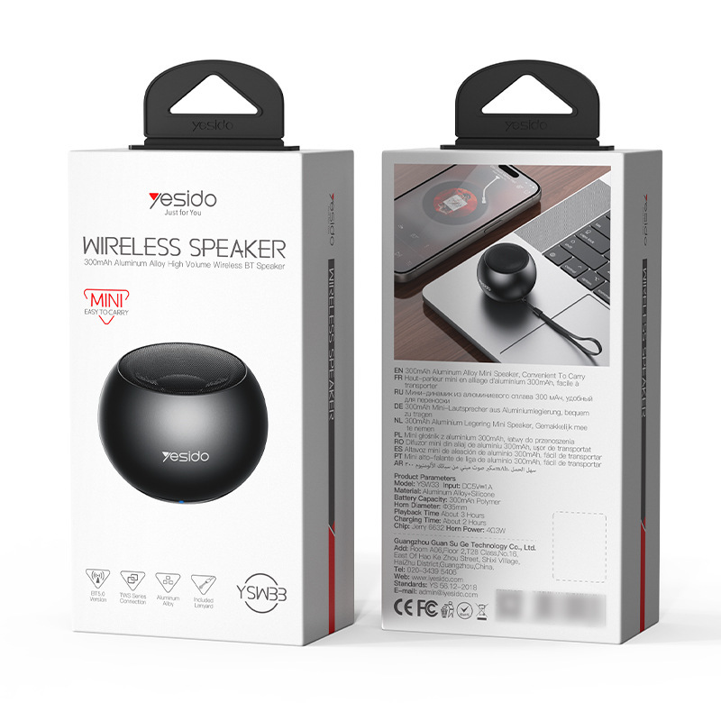 Yesido Bluetooth スピーカー小型スチールキャノンポータブルアルミ合金クロスボーダーギフトワイヤレス Bluetooth スピーカー|undefined