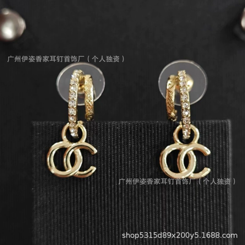 Сережки-перлы с буквами, аксессуар, стиль Chanel, высококачественный стиль, образец серебро 925