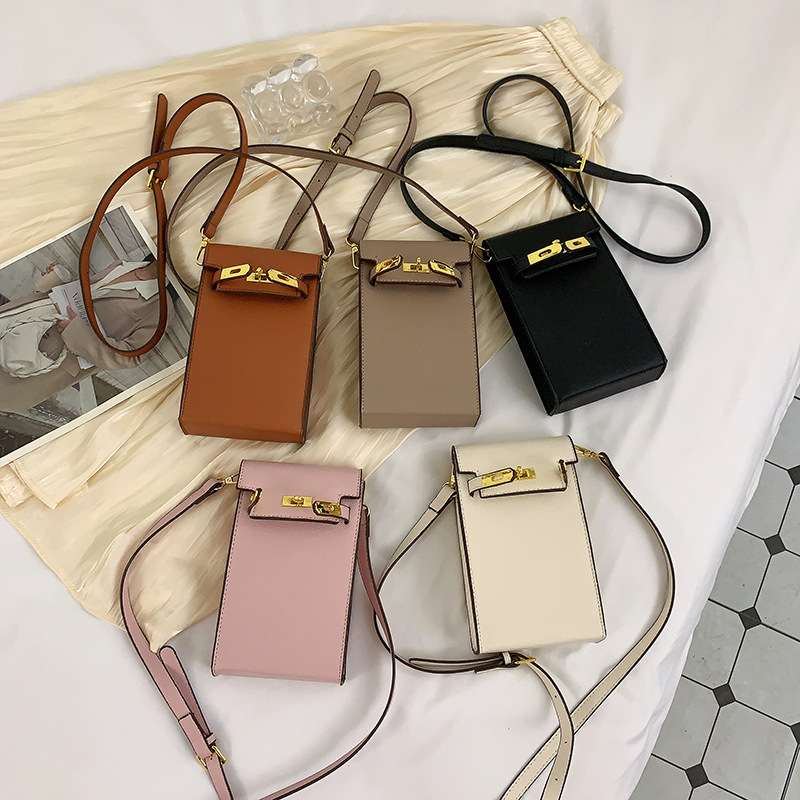 Bolso de teléfono móvil transfronterizo bolso de mujer bolso de platino bolso de litchi nuevo bolso mini bolso de teléfono móvil 100 billeteras cero