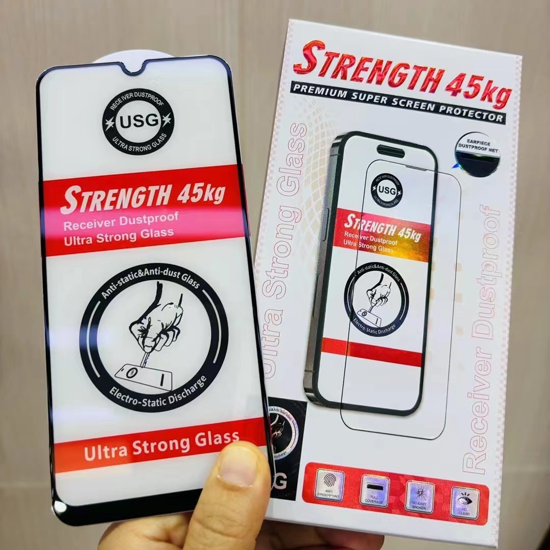 适用USG压边膜非洲型号HOT20抗压边钢化膜SPARK6 CAMON20 POVA4