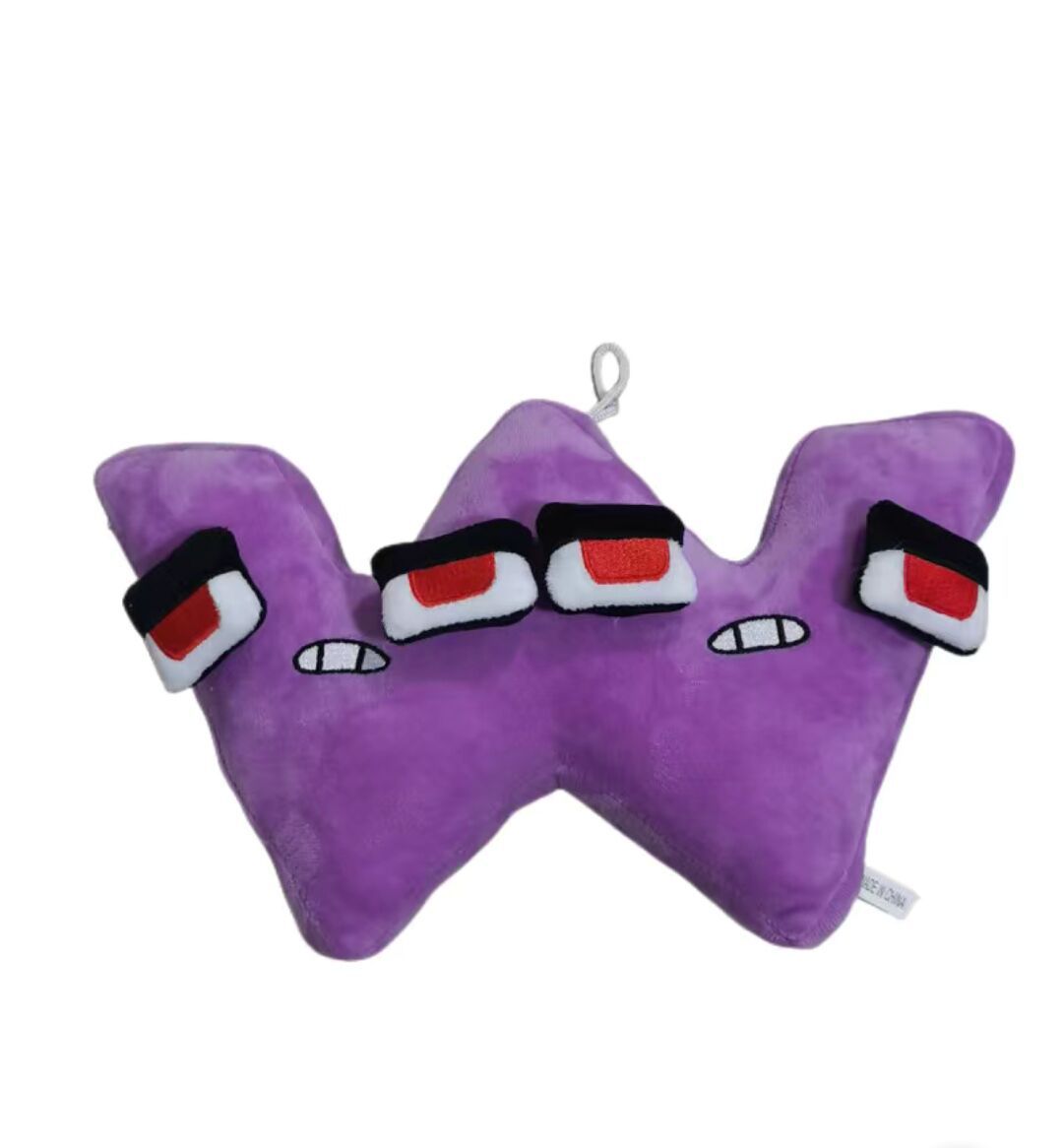 26 letras leyenda alfabeto Lore letra monstruo muñeca de peluche niños iluminación educación Juguetes