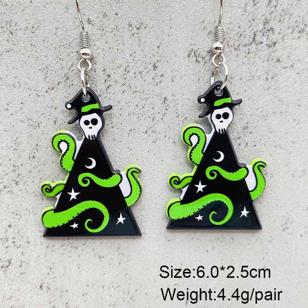 Arylic Material 1 Pair Christmas Cute U Shape Geometric Cartoon Character Enamel Arylic Ear Hook