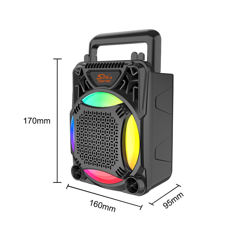 SING-E ZQS1367 メーカー卸売 3inch ビッグホーン Bluetooth スピーカー屋外スクエアダンスパーティービッグサウンド|undefined