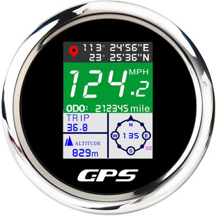 85mm ����GPS�ٶȱ��a�펧�����Ⱥͺ����@ʾ12V24V��܇����ͨ�ÿ�