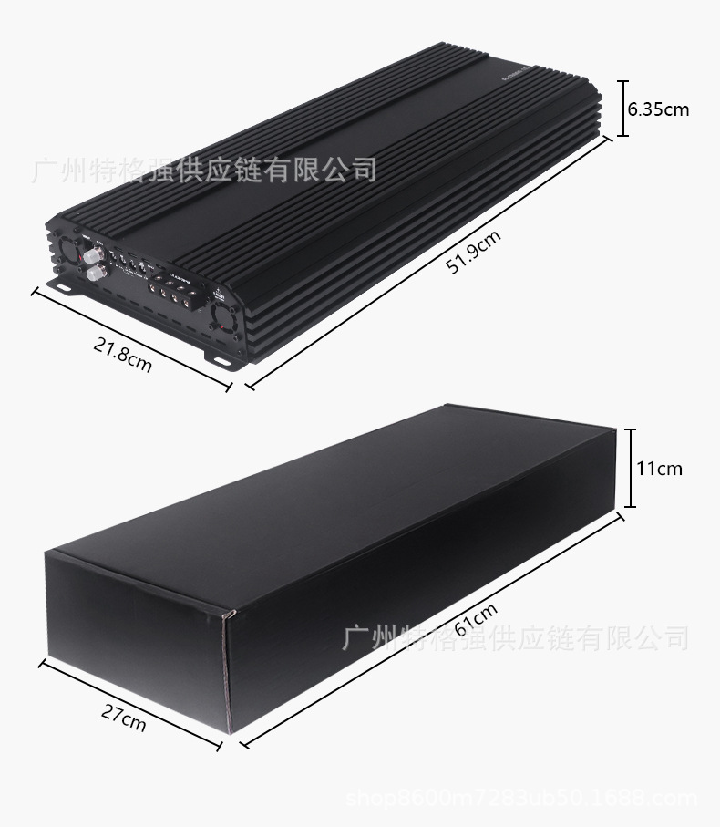 Wholesale 18000W high-power car amplifier, Class D single-channel amplifier for subwoofer, car audio modification