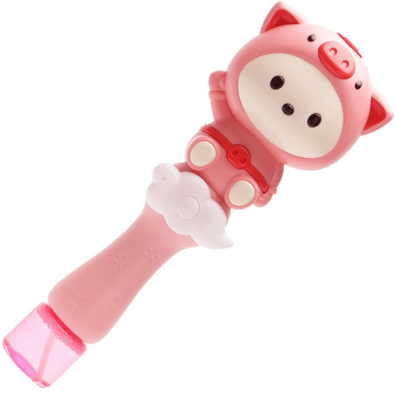 Handheld automatic bubble machine with light, lightweight music magic wand, toy, internet celebrity, fully automatic