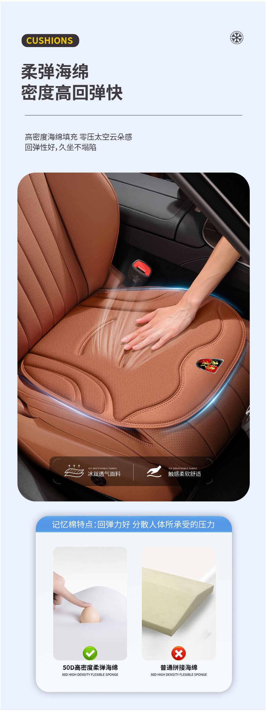 Roewe RX5/RX8/i5 car plush cushion i6/iMAX8/D7 car ice silk seat cushion for all seasons