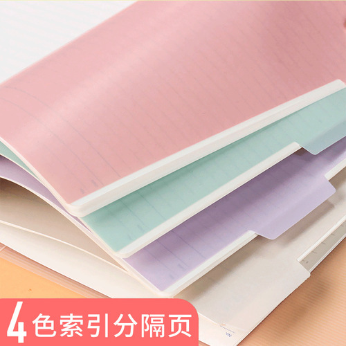 8-sheet loose-leaf book paging paper folder paging label index paper paging board pp plastic cable