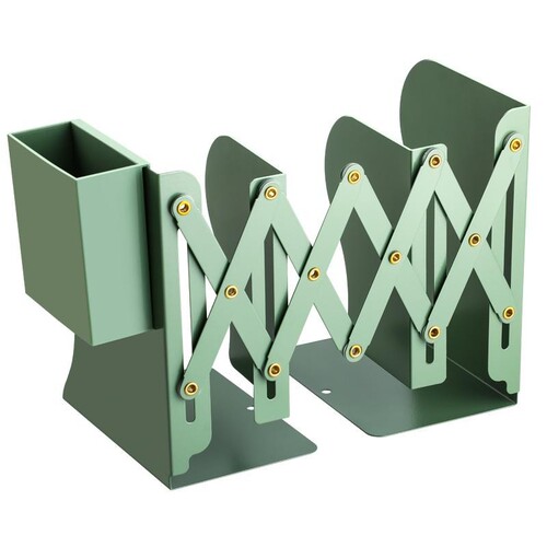 Retractable book stand with pen holder large bookshelf junior high school student desktop book storage rack fixed folding baffle book holder