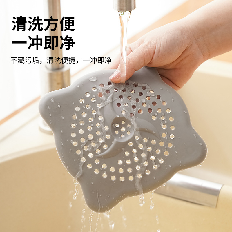 Filtro de Plástico con Ventosa Anti-Obstrucción para Drenaje de Cocina y Baño