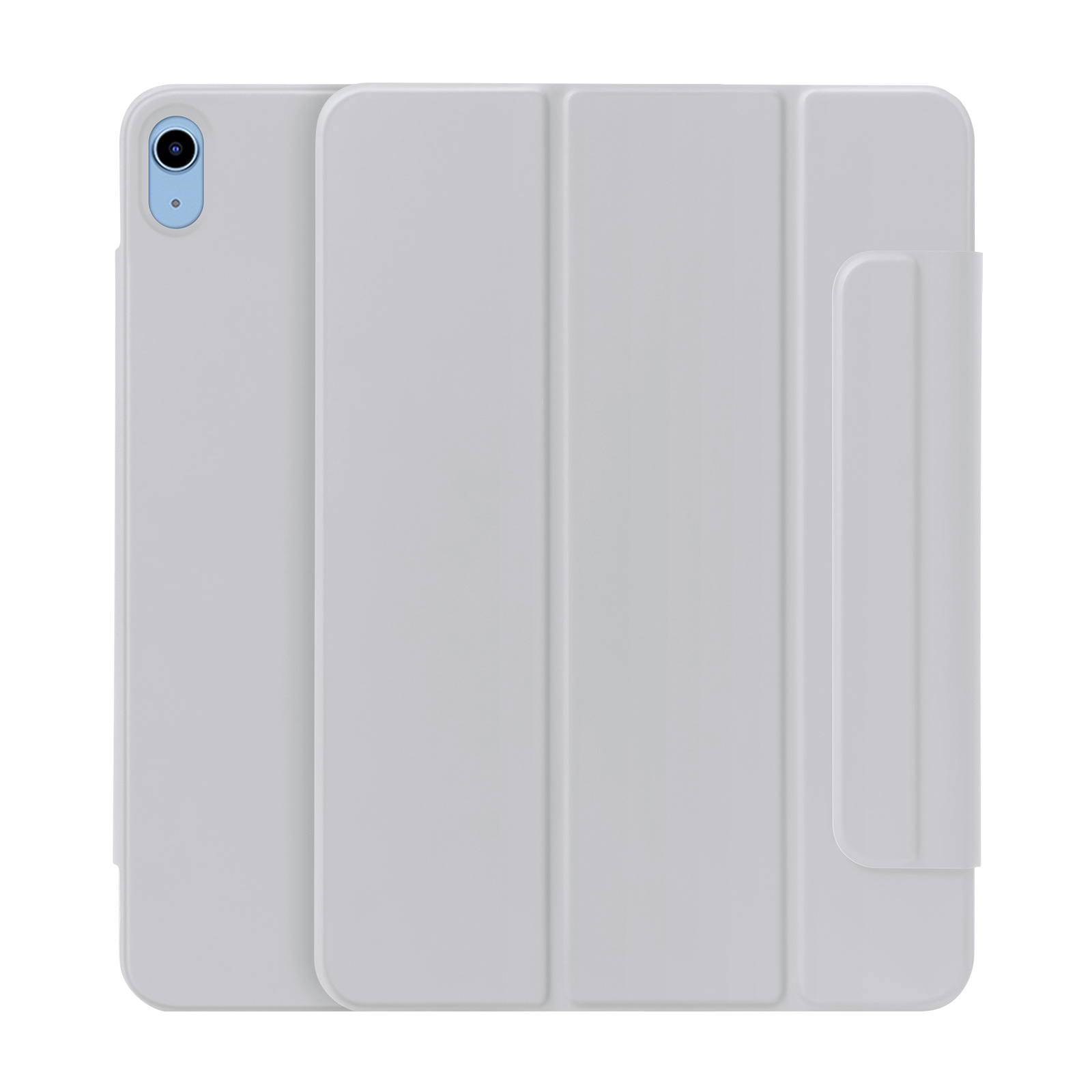 Aplicable para iPad Pro11 succión de doble cara clip iPad 10.9 simple cubierta plana de tres pliegues con cubierta de pluma al por mayor