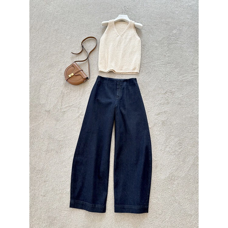 Ready Stock Summer Fashion Series ~ C Has Attitude ~ Ms Denim Color Banana Jeans Dropshipping Super Slim