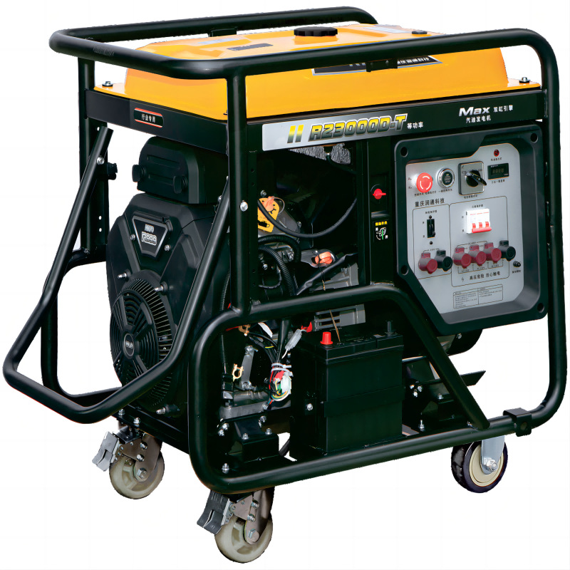 8.0KW润通品牌单缸家用开架式汽油发电机组R8500D