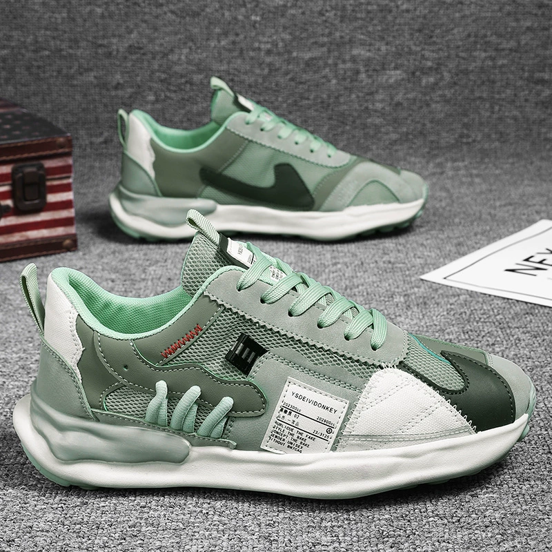 Мужские зимние дышащие кроссовки 2025 года, новая модель, сетчатый спортивный повседневный дизайн для бега, нишевые кроссовки в стиле «папины» кроссовки Форреста Гампа, универсальные трендовые туфли.