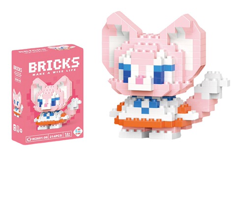 Compatible with Lego micro-particles cute cartoon doll building blocks toy Berry Bear puzzle assembly girls wholesale gifts